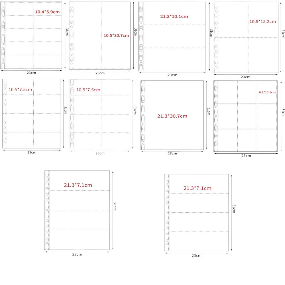 Card Index Box - 10 Stuks A4 Kpop Bindmiddel Vellen