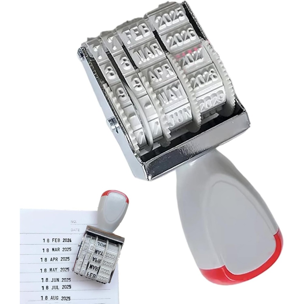 Rubber Date Stamp - DIY roterende datum- en nummerrollerstempel (inkt