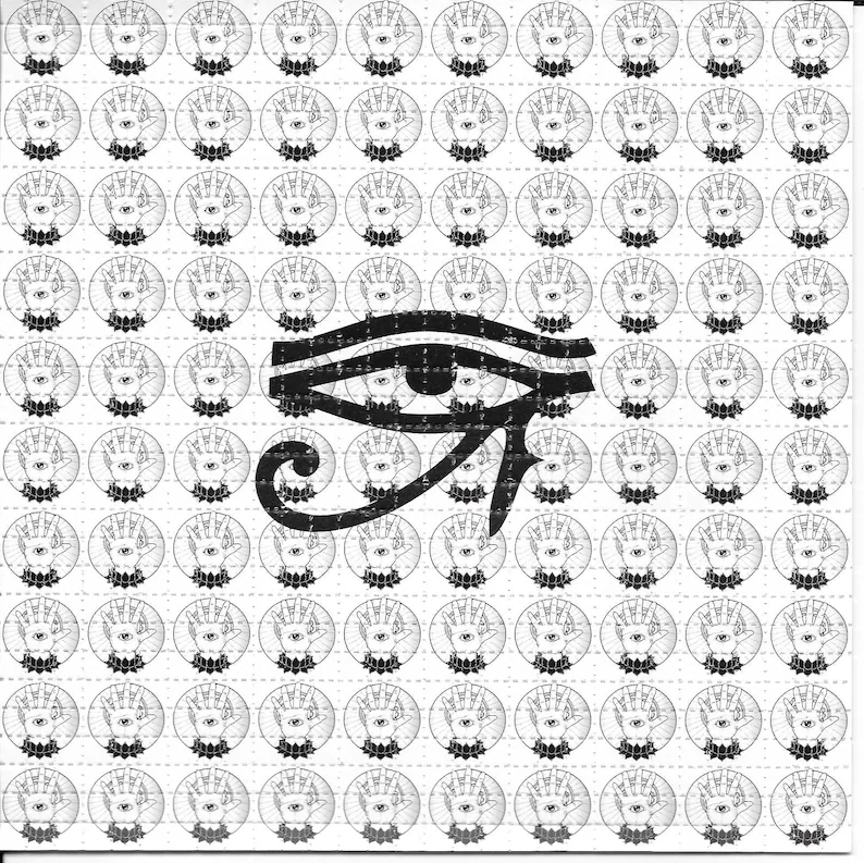 Ink Blotter Paper - Eye of Providence Psychedelische LSD Zuurvrije