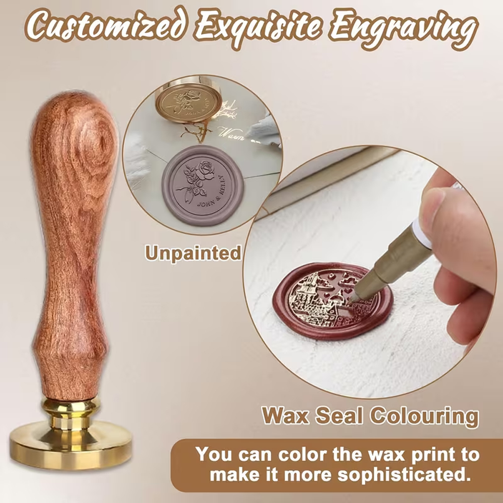 Kies uw eigen logo 25/30/40/50 - Wax Seal Stamp Set recensie en prijs