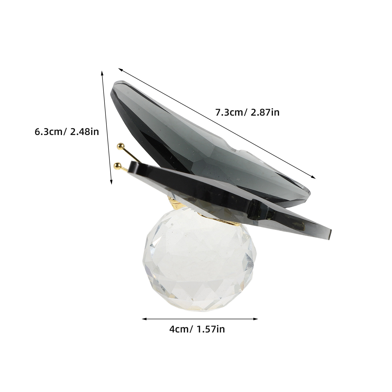 Glazen vlinder-papiergewicht,  - Paper Weight Crystal recensie en prijs