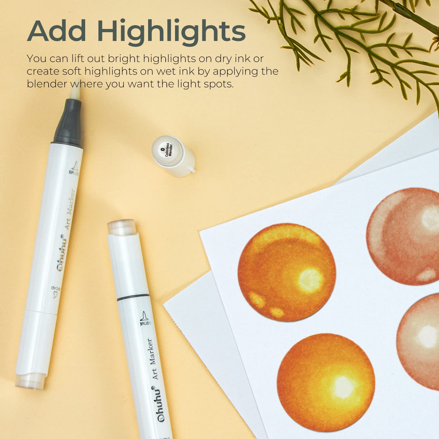 Ohuhu Honolulu Kleurloze blend - Copic Marker Sketch recensie en prijs